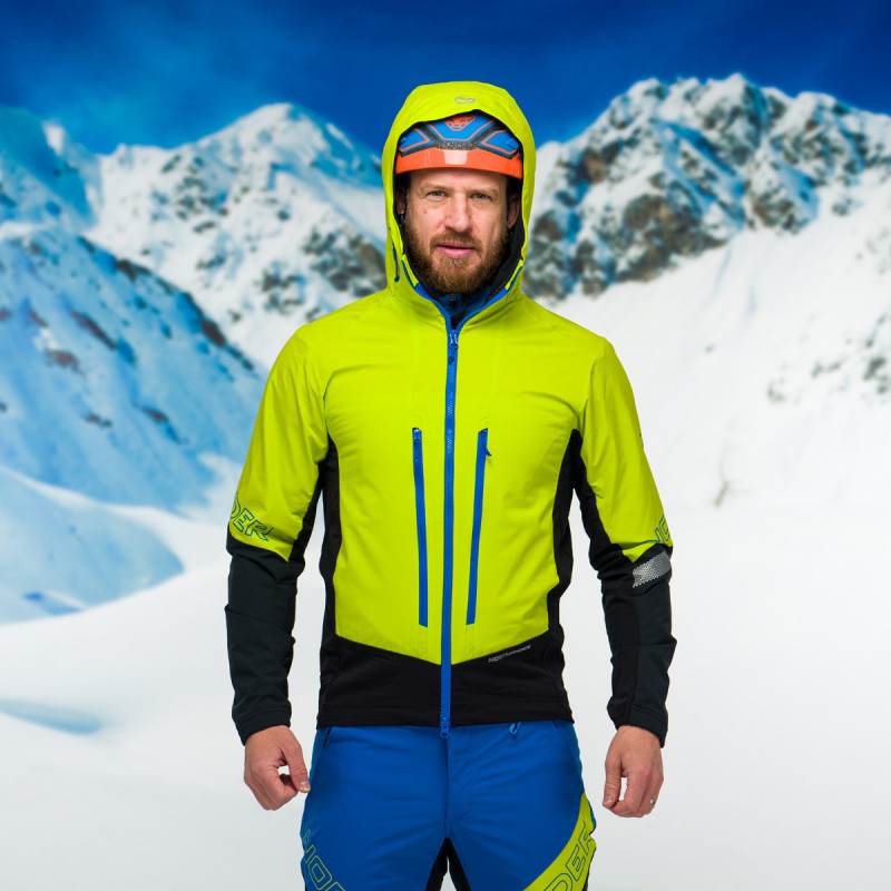 Pánska bunda ski-touring polartec® alpha direct SOKOLEC green